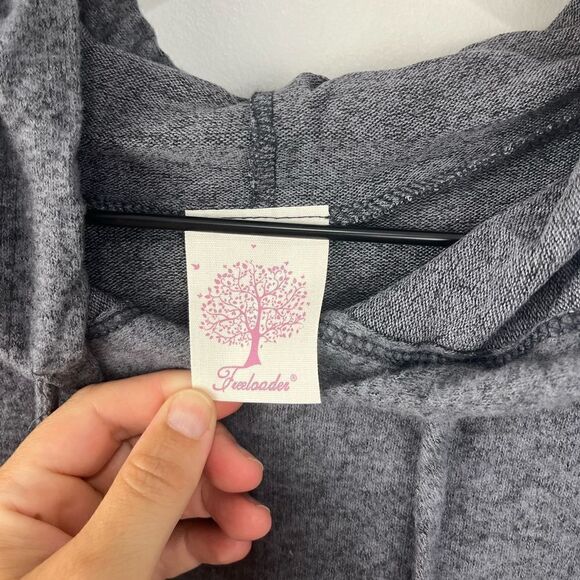 Freeloader Heather Blue Super Soft Hoodie S NWOT - Picture 2 of 5